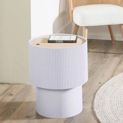 The Range Round Storage Coffee Table - Blush Pink