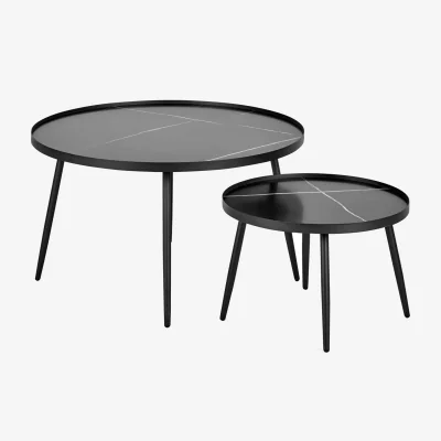 The Range Nolan nesting coffee table - Black