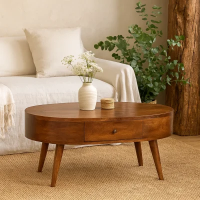 The Range Brescia Chestnut Mango Wood Coffee Table - Brown
