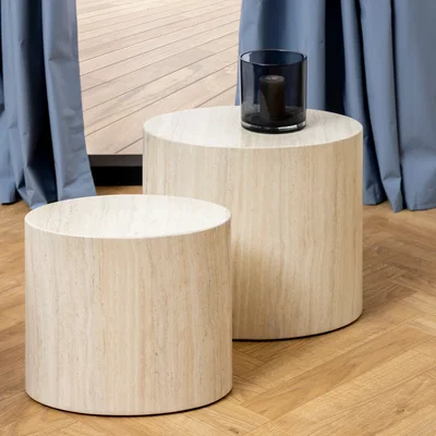 The Range Mice Oval Coffee Table Set of 2 - Oak