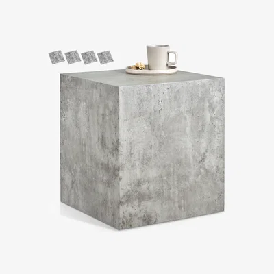 The Range Coffee Table Lasley Cube Design Luxury Materials - Concrete Look / Concrete Look
