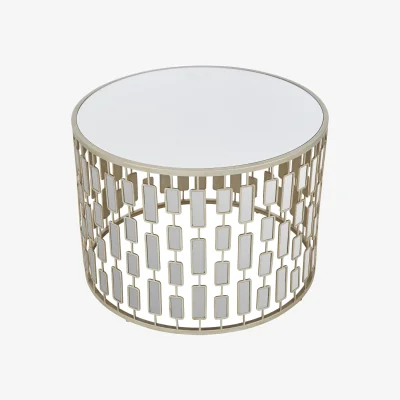 The Range Raina Large Round  Coffee Table - Gold