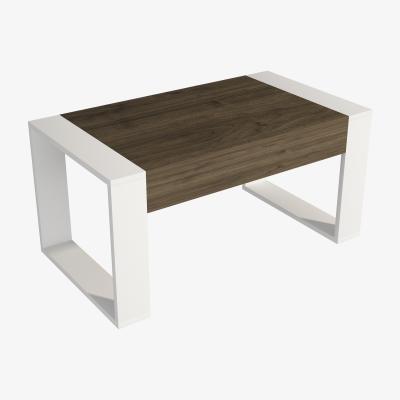The Range Robert Coffee Table - White & Walnut