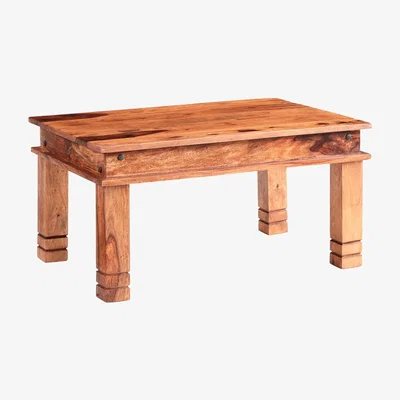 The Range Jali Sheesham Wood Thakhat Coffee Table - Medium Wood