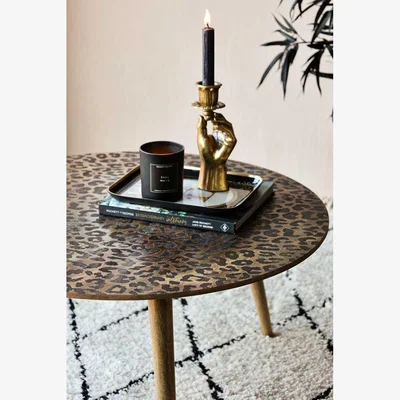 Rockett St George Natural Leopard Love Coffee Table