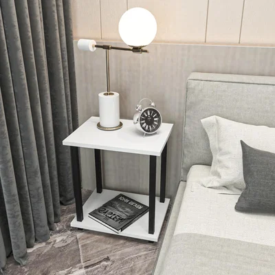 The Range Gurnee 21 - Coffee Table Industrial Table Modern Living Room Table - White