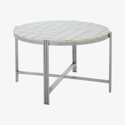 The Range Eva Marble Top Coffee Table - White