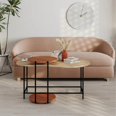 The Range Cuddle Modern Nesting Coffee Table - Cinnamon