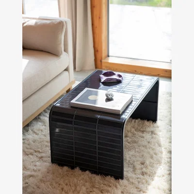 Rose & Grey RikRak coffee table with Blue Tiles