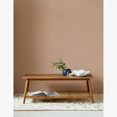 Rose & Grey Erabar Acacia & Cane Coffee Table