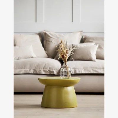 Rose & Grey HKliving Olive Green Stone Coffee Table