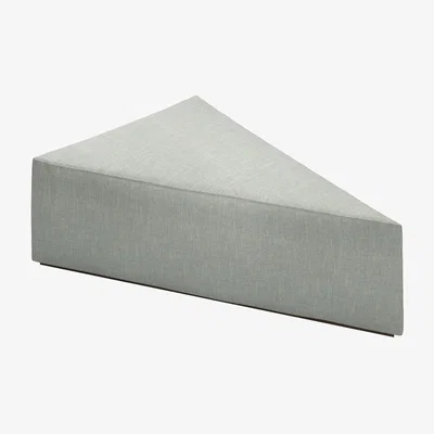 Sofa.com Astaire Upholstered Coffee Table Footstool in Sea Glass Baylee Viscose Linen - sofa.com