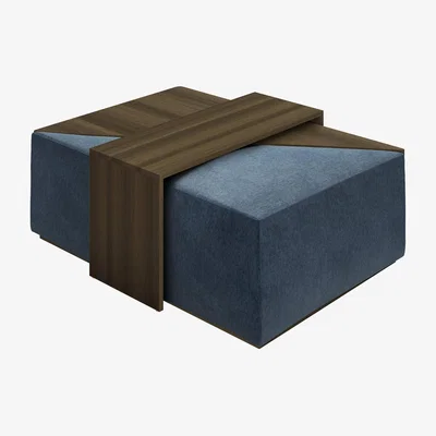 Sofa.com Astaire Modular Coffee Table Set Footstoolin Portland blue Brushstroke