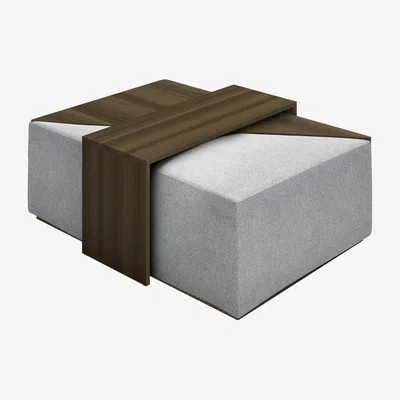 Sofa.com Astaire Modular Coffee Table Set Footstoolin Arctic Wolf Quartz