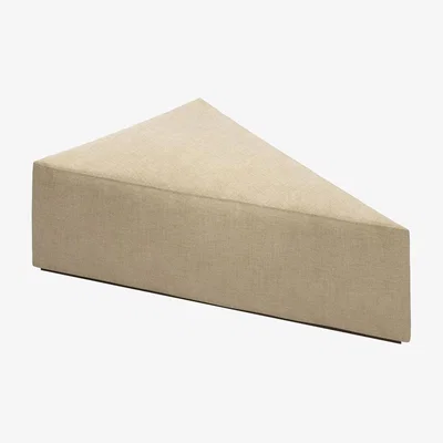 Sofa.com Astaire Upholstered Coffee Table Footstool in Nordic Pine Hygge Chunky Weave
