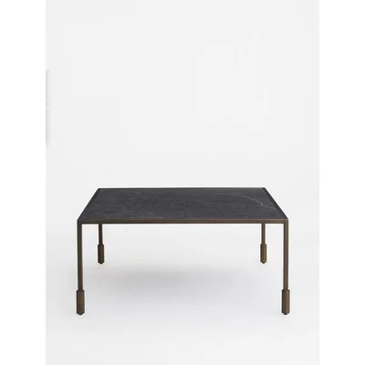 Soho Home Portnall Square Coffee Table, Black Marble