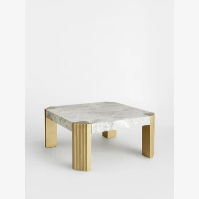 Soho Home Athena Coffee Table, Grey Norway Marble