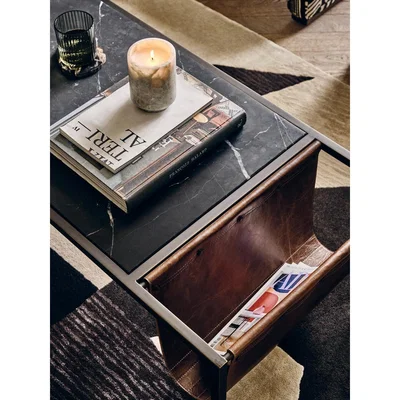 Soho Home Portnall Coffee Table, Black Marble