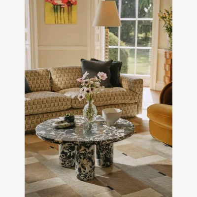 Soho Home Tisbury Coffee Table, Noir Grande Marble