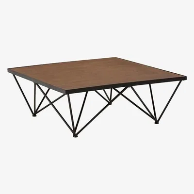 Teddy Beau Teddy's Collection Newbury Brown Square Coffee Table