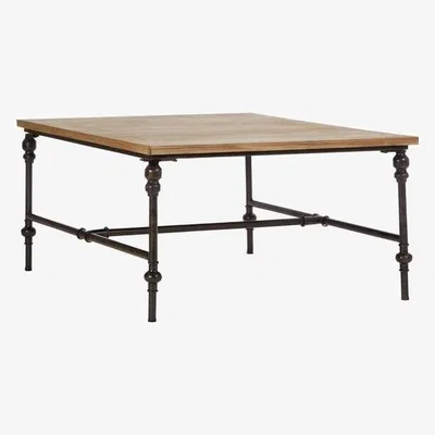 Teddy Beau Teddy's Collection Trenton Distressed Square Coffee Table