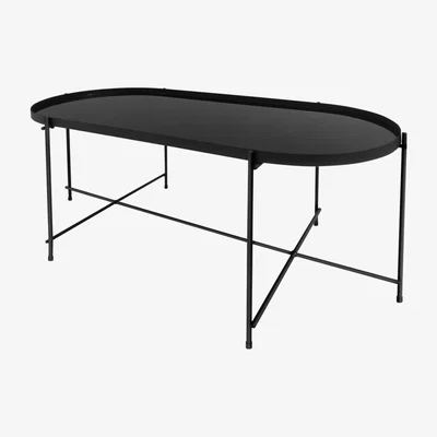 Teddy Beau Teddy's Collection Oakland Oblong Coffee Table Black