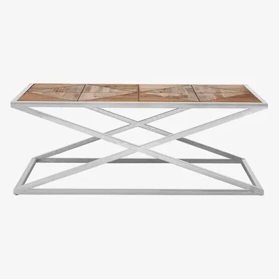 Teddy Beau Teddy's Collection Hector Distressed Natural Coffee Table