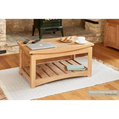 Teddy Beau Baumhaus (CRESCT) Roscoe Contemporary Oak Coffee Table