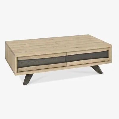 Teddy Beau Bentley Cadell With Drawers Aged Oak Rectangular Coffee Table