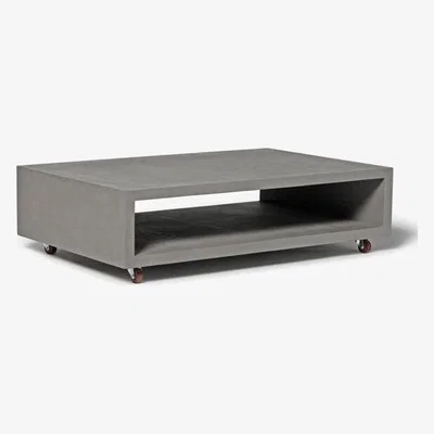 Teddy Beau Lyon Beton Monobloc Coffee Table On Wheels