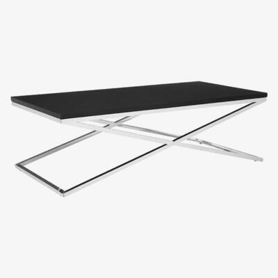 Teddy Beau Teddy's Collection Trey Criss Cross Black Coffee Table