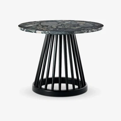Tom Dixon Tom Dixon - Fan Table Black Pebble Marble