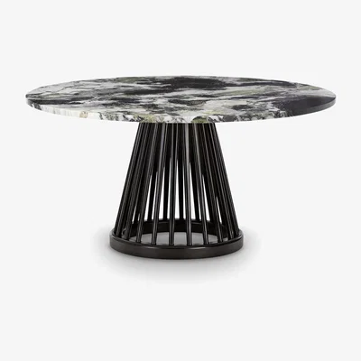 Tom Dixon Tom Dixon - Fan Table Black Primavera Top 900mm