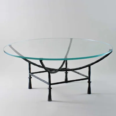 Tobias Oliver Porta Romana | Stanley Coffee Table Round Small | Verdigris
