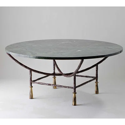 Tobias Oliver Porta Romana | Stanley Coffee Table Round Small | Old Rust