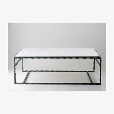 Tobias Oliver Porta Romana | Giacometti Coffee Table Rectangular | Verdigris