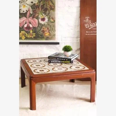 Urban Outfitters Urban Renewal Vintage 1970s Tile Topped Teak G-Plan Coffee Table - Brown 37cm x 72cm x 72cm at Urban Outfitters