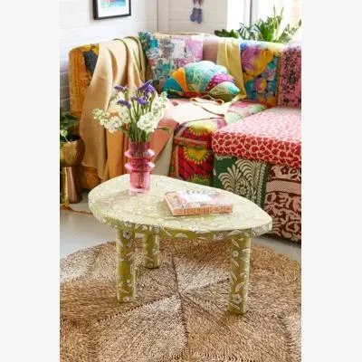 Urban Outfitters Green Painted Coffee Table - Green ALL at Urban Outfitters