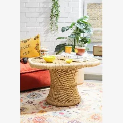 Urban Outfitters Betsy Rattan Table - Neutral 78.7cm X 55.9cm X 49.5cm at Urban Outfitters