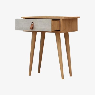 Vivense Es Mob Betong Plus Astava Coffee Table, Light Wood & White
