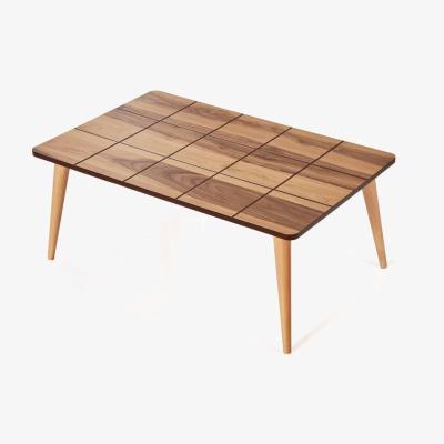 Vivense Wall Coffee Table, Dark Wood