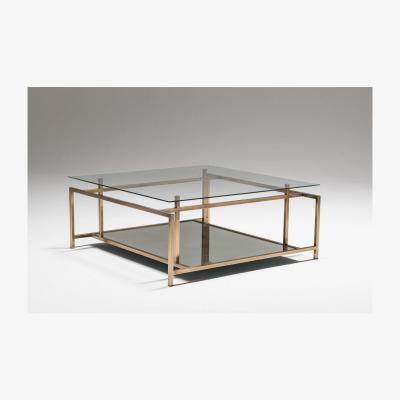 Vivense Manhattan Transparent Glass Coffee Table