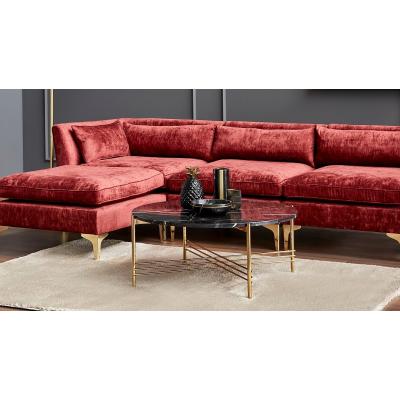 Vivense Ani Coffee Table, Black & Gold