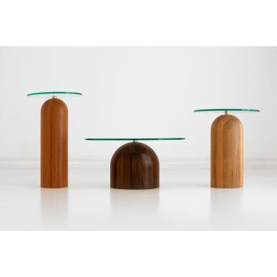 Vivense Linden Wooden Coffee Table Set, Multi