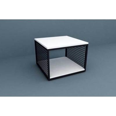 Vivense Cute Coffee Table, White & Black