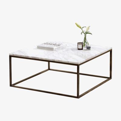 Vivense Astoria Marble Coffee Table, White