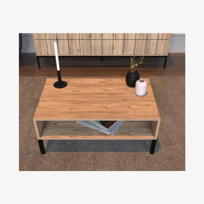 Vivense Bimossa Pedro Coffee Table, 90 Cm, Light Wood