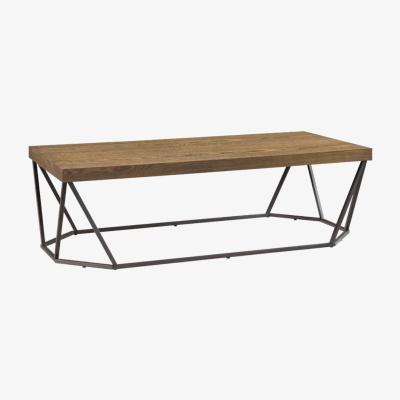 Vivense Genix Coffee Table, Black & Light Wood