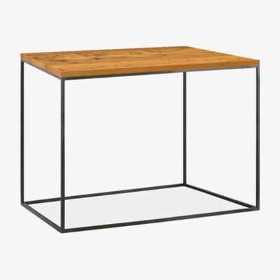 Vivense Albany Coffee Table, Light Wood & Black