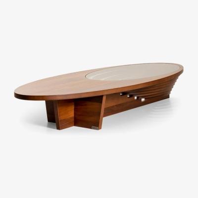 Vivense Boeing Coffee Table, Walnut